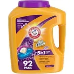 Arm &amp; Hammer Oxi Clean w/Odor Blasters LAUNDRY DETERGENT 5-IN-1 Power Pak 4 Bags