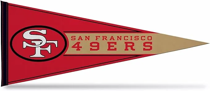 Rico Industries NFL Football San Francisco 49ers Retro Soft Felt 12X30 Pennant