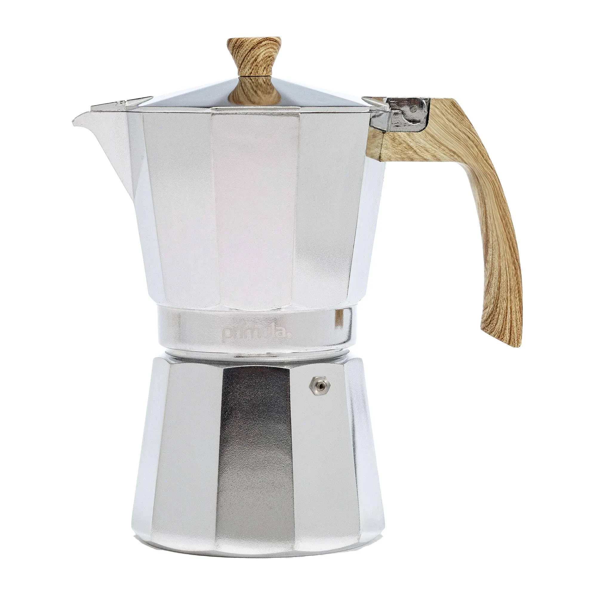 Bellemain Stovetop Espresso Maker Moka Pot (Silver, 6 Cup)