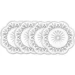 Godinger Lead Crystal Set of 4 Dublin Canape Plates