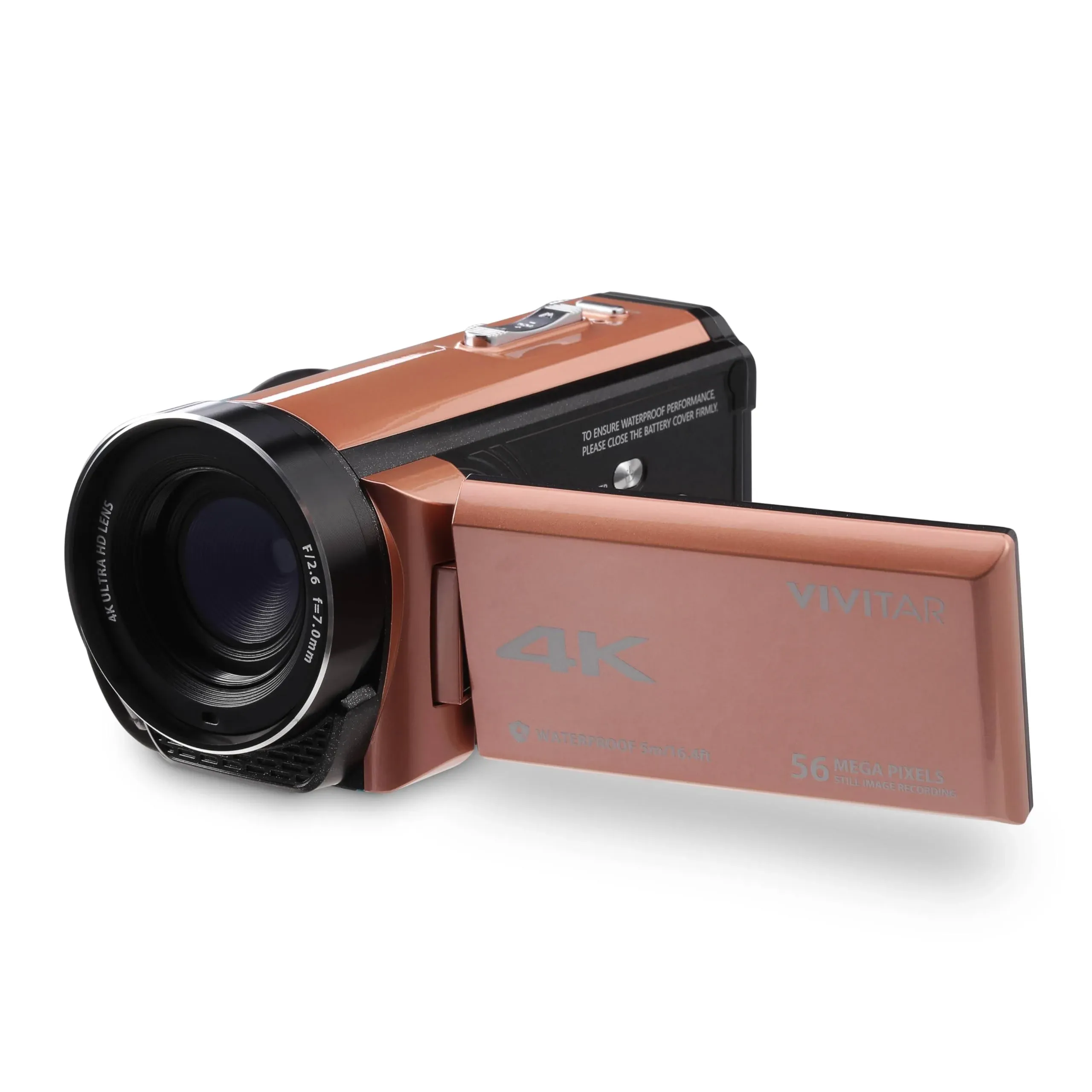 Vivitar 4K Waterproof DV Camera - Rose Gold