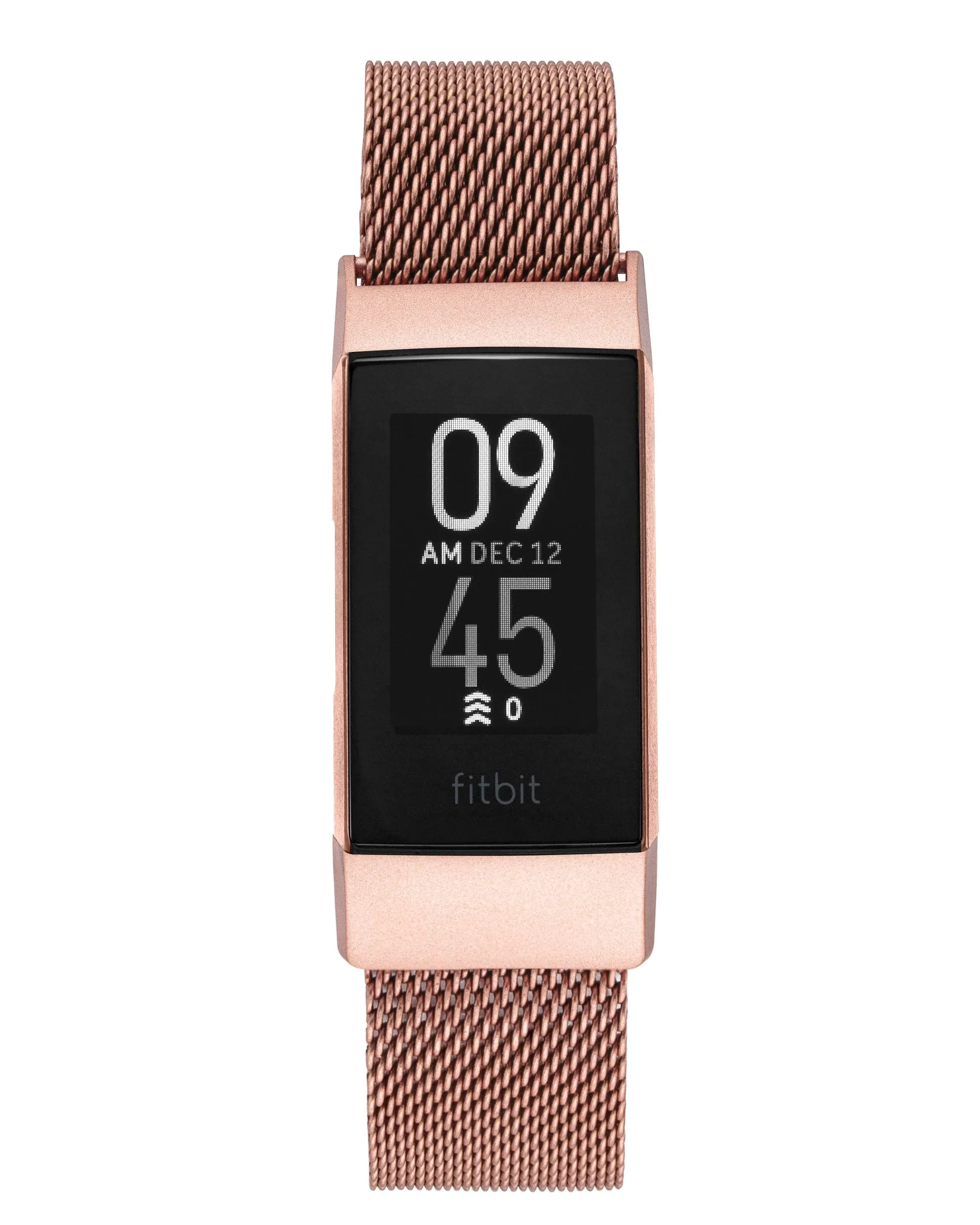 WITHit - Stainless Steel Mesh Band for Fitbit Charge 3 - Rose Gold