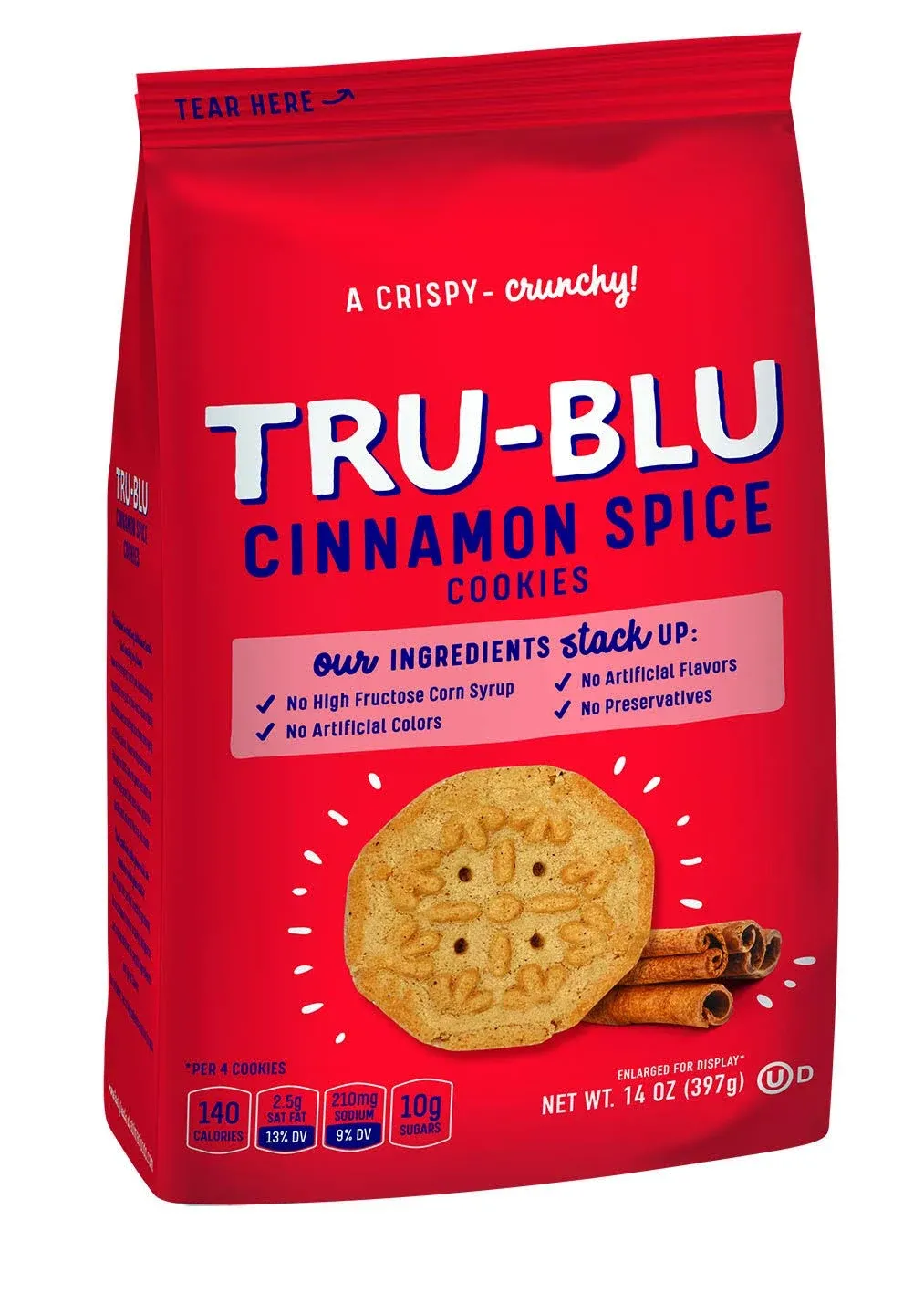 Tru Blu Cinnamon Spice Cookie | No Artificial Ingredients | No High Fructose Corn ...