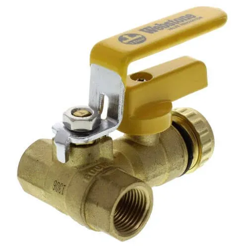 Webstone 40612W 1/2" Threaded Pro-Pal Full Port Ball Valve w/ Hose Drain