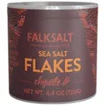 Falksalt Chipotle Sea Salt Flakes 4.4 oz - Gourmet Flavored Salt