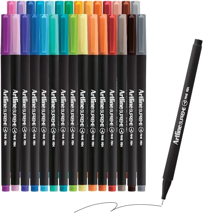 Artline Supreme Fine Pen 0.4mm 10 Colours