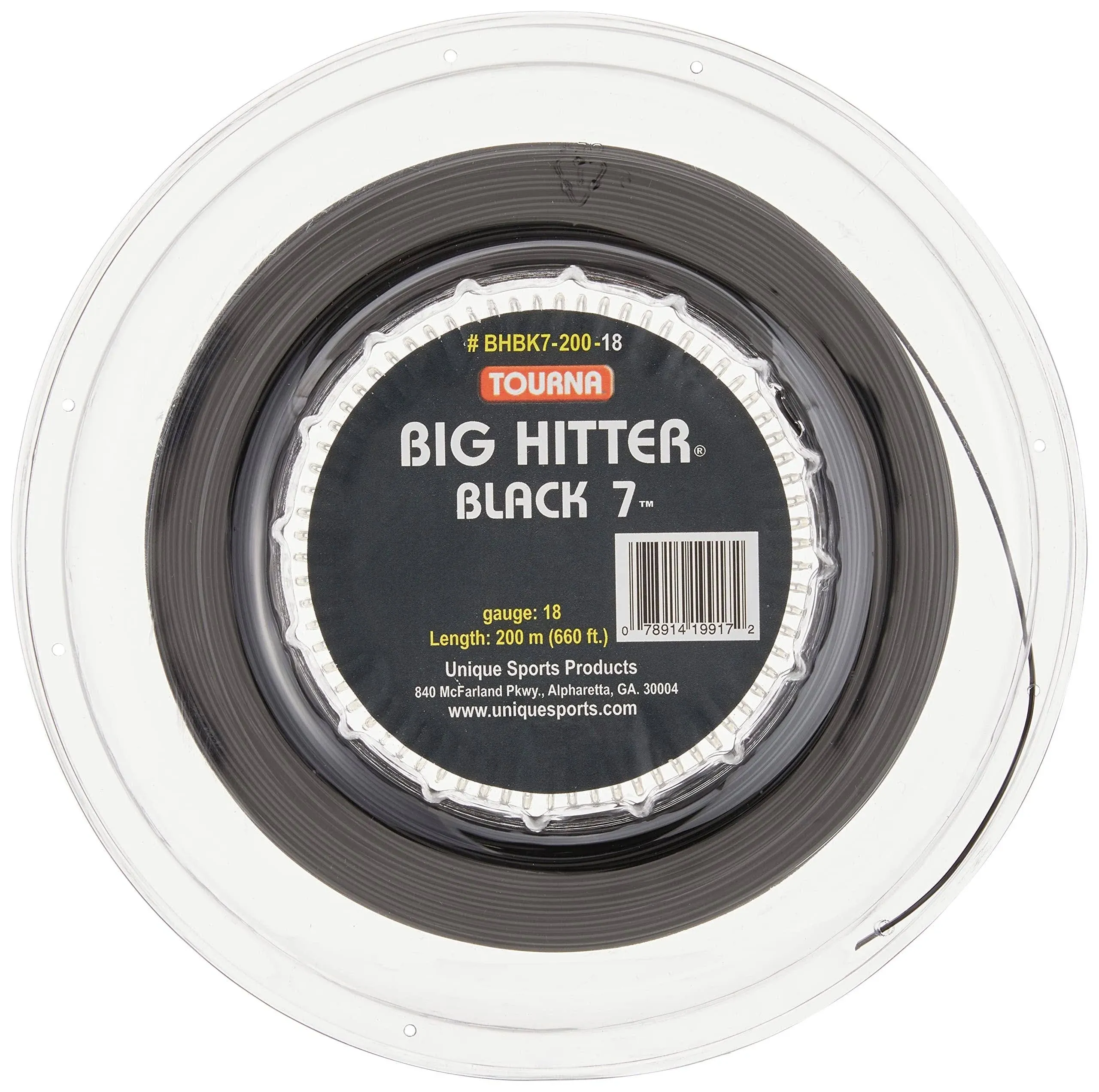 Tourna BIG HITTER BLACK 7 - 18 1.20mm (black) 726ft 220m Reel Tennis String