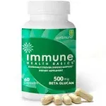 Immune Health Basics Beta Glutan with Wellmune WGP Immune Support 500 mg,60 Caps