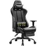 Gaming Chair for Adults, Computer Chair Gaming with Footrest Support Lumbar E...