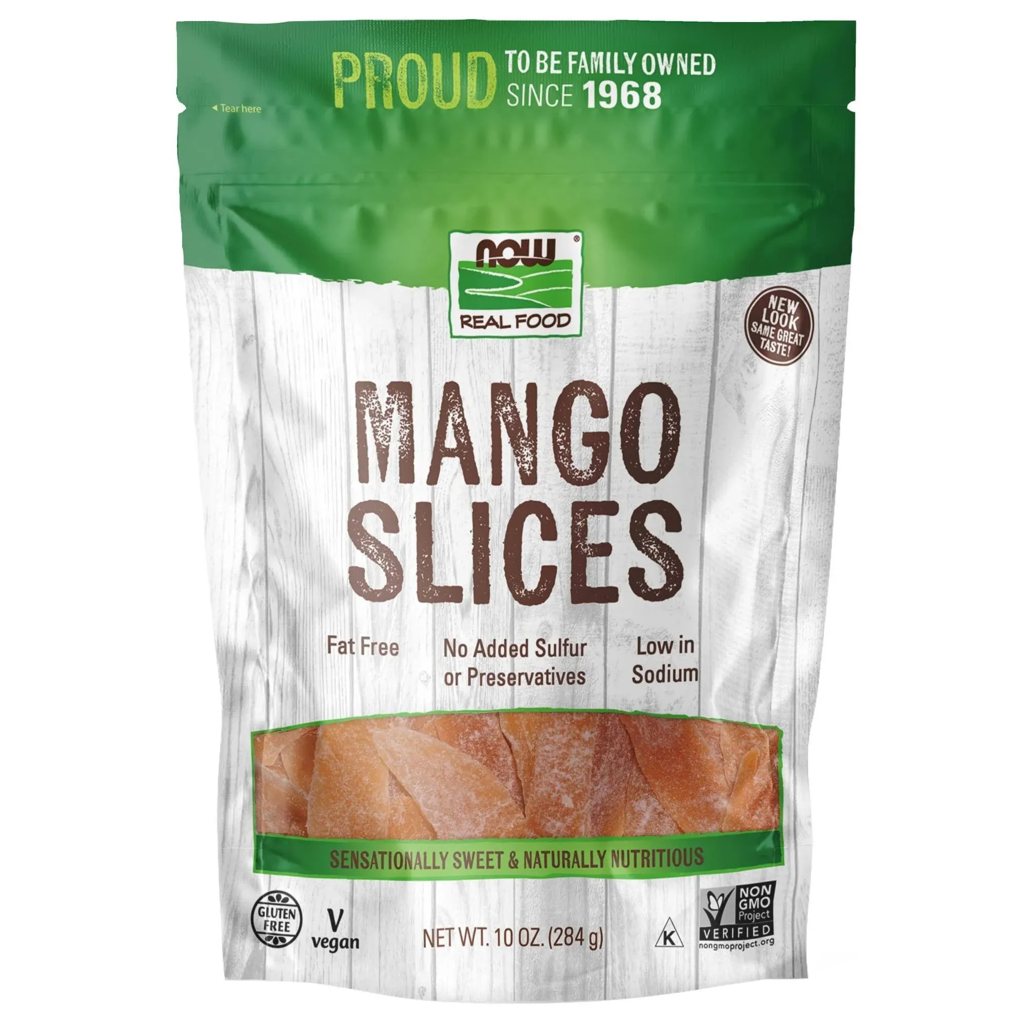 Now Real Foods Low Sugar Mango Slices - 10 oz bag