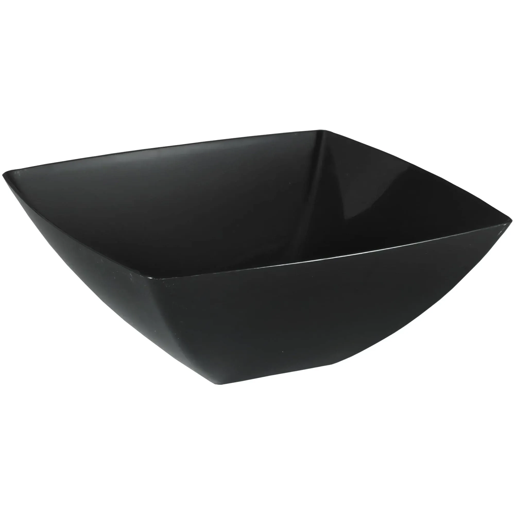 Maryland Plastics 20 oz. Simply Squared Presentation Bowl, Price/Case - Black