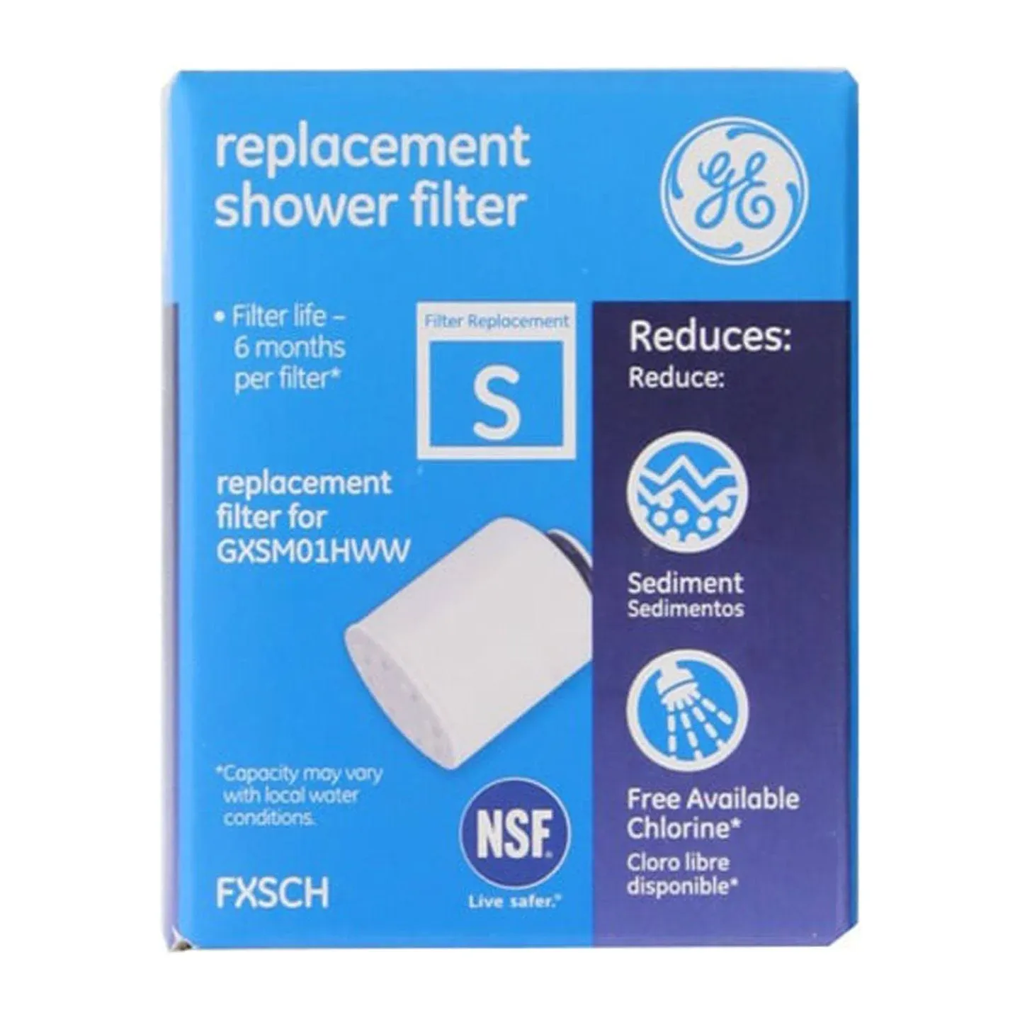 GE Shower Filtration System Replacement Filter - FXSCH