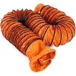 12&#039;&#039; PVC Flexible Ducting 32FT/9.8m Fit Ventilator Orange Gardening Portable