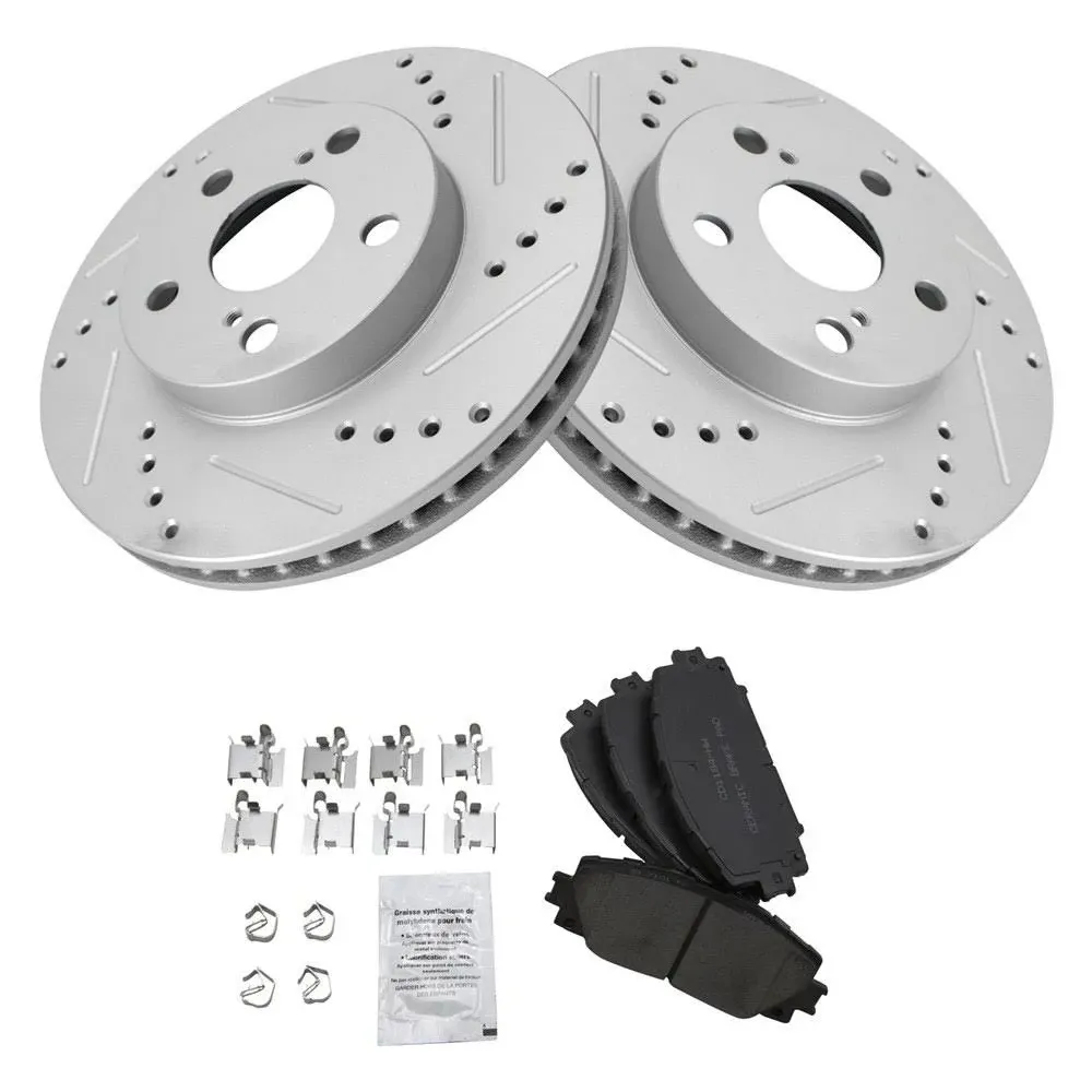 TRQ® BKA18627 - Performance Ceramic Front Brake Kit