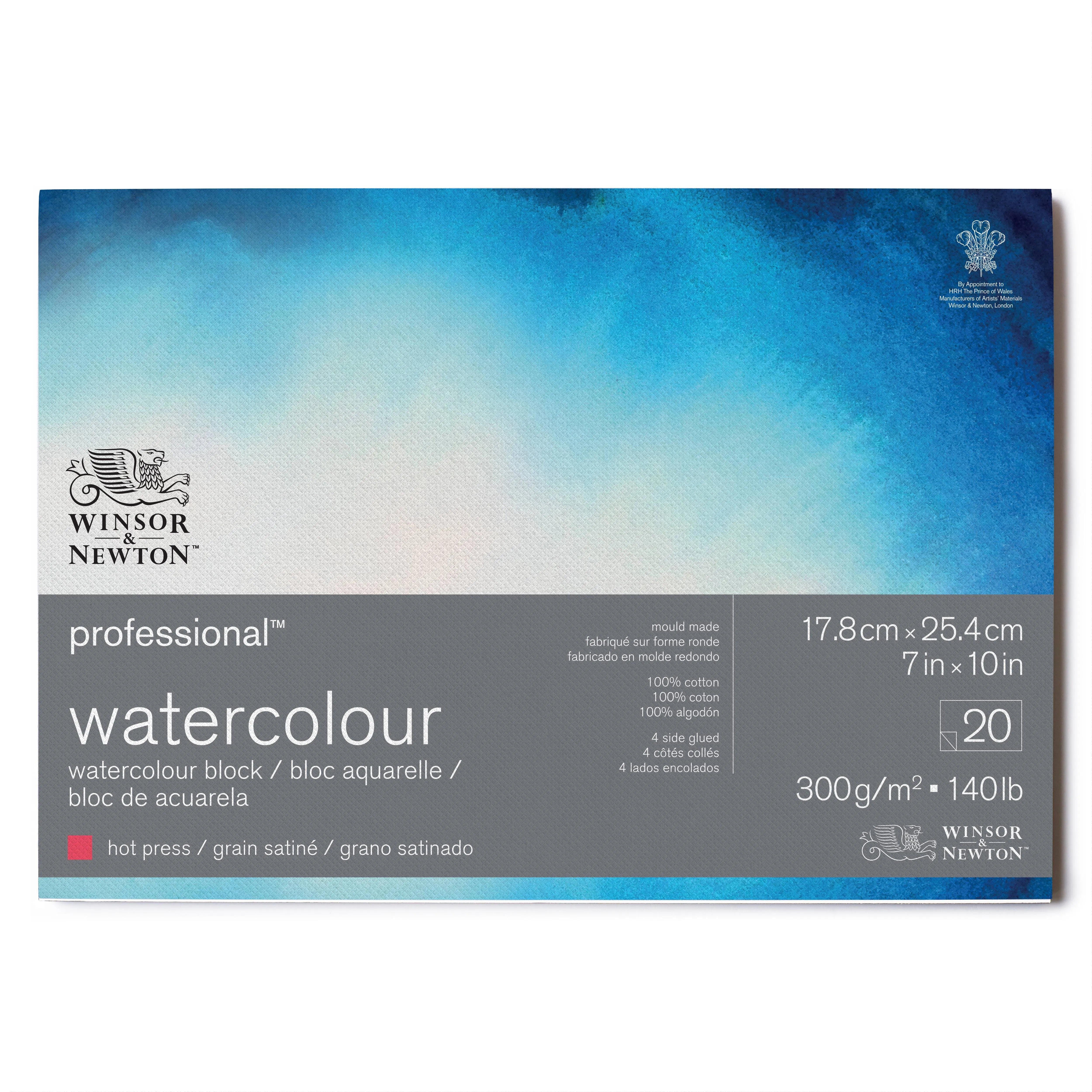 Winsor & Newton Professional Watercolor Block - 7" x 10", Hot Press