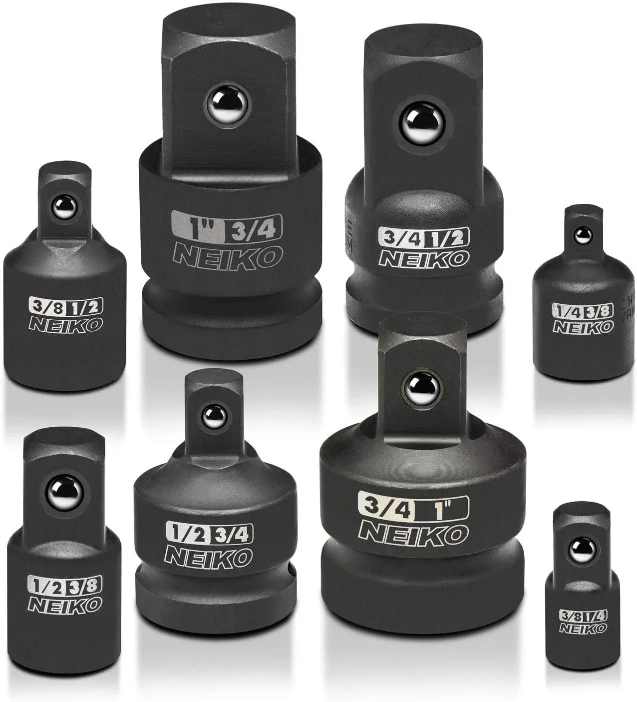 Neiko 30223A Impact Adapter and Reducer Set 8 Piece | CR-V | SAE