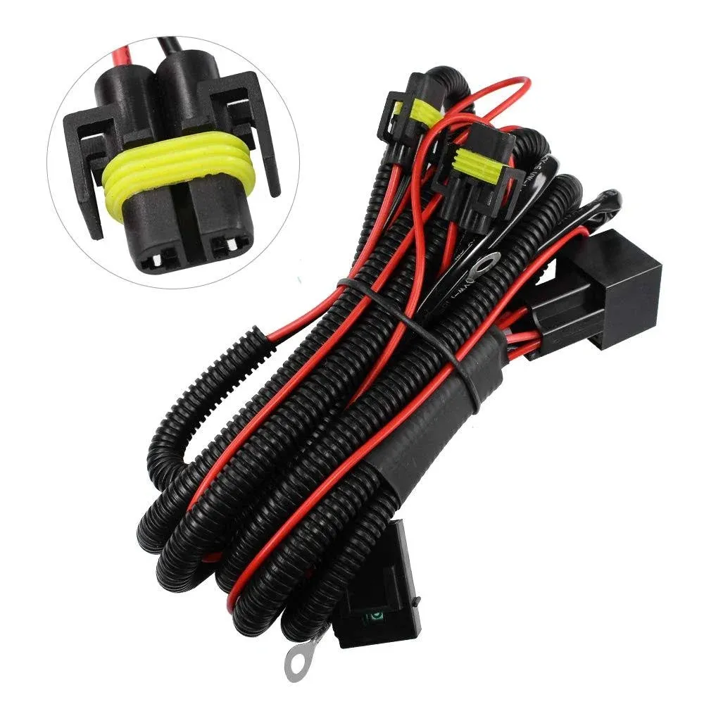 YUNPIC AR H11 H8 881 880 Relay Wiring Harness HID Conversion Kit