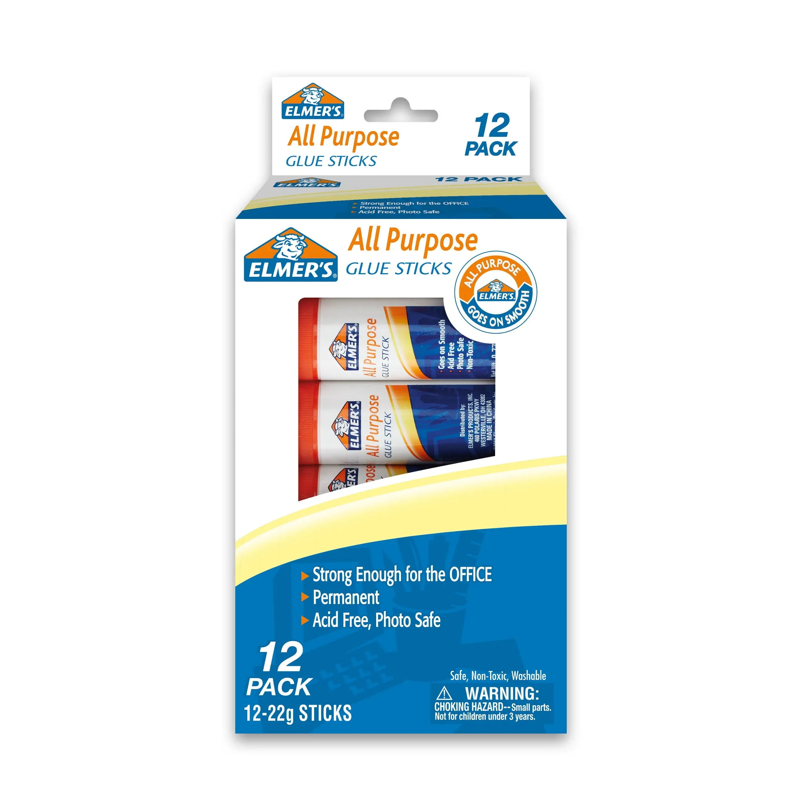 Elmer's All-Purpose Washable Glue Stick - 12 pack, 0.77 oz sticks