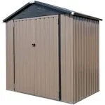 Cover-It 6x4 Steel Outdoor Storage Shed, Size: 6' x 4', Gray