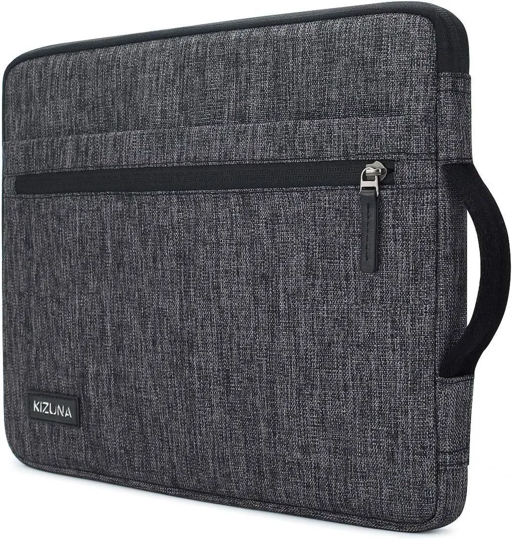 KIZUNA Laptop Sleeve 11 Inch Water-Resistant Computer Case Hand Bag for 13" MacBook Pro M2/13 Surface Pro 8 X/13.4" DELL XPS 13/12.4" Samsung Galaxy Tab S7/11.6" Samsung Chromebook 4/13.3" ASUS, Grey