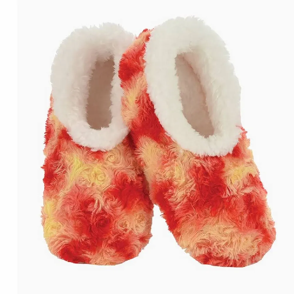 Snoozies Tie Dye Rose Slipper - Red & Pink - Medium, Women's