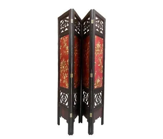 Vintage Oriental Style 4 Panels Screen Room Divider FUR9120