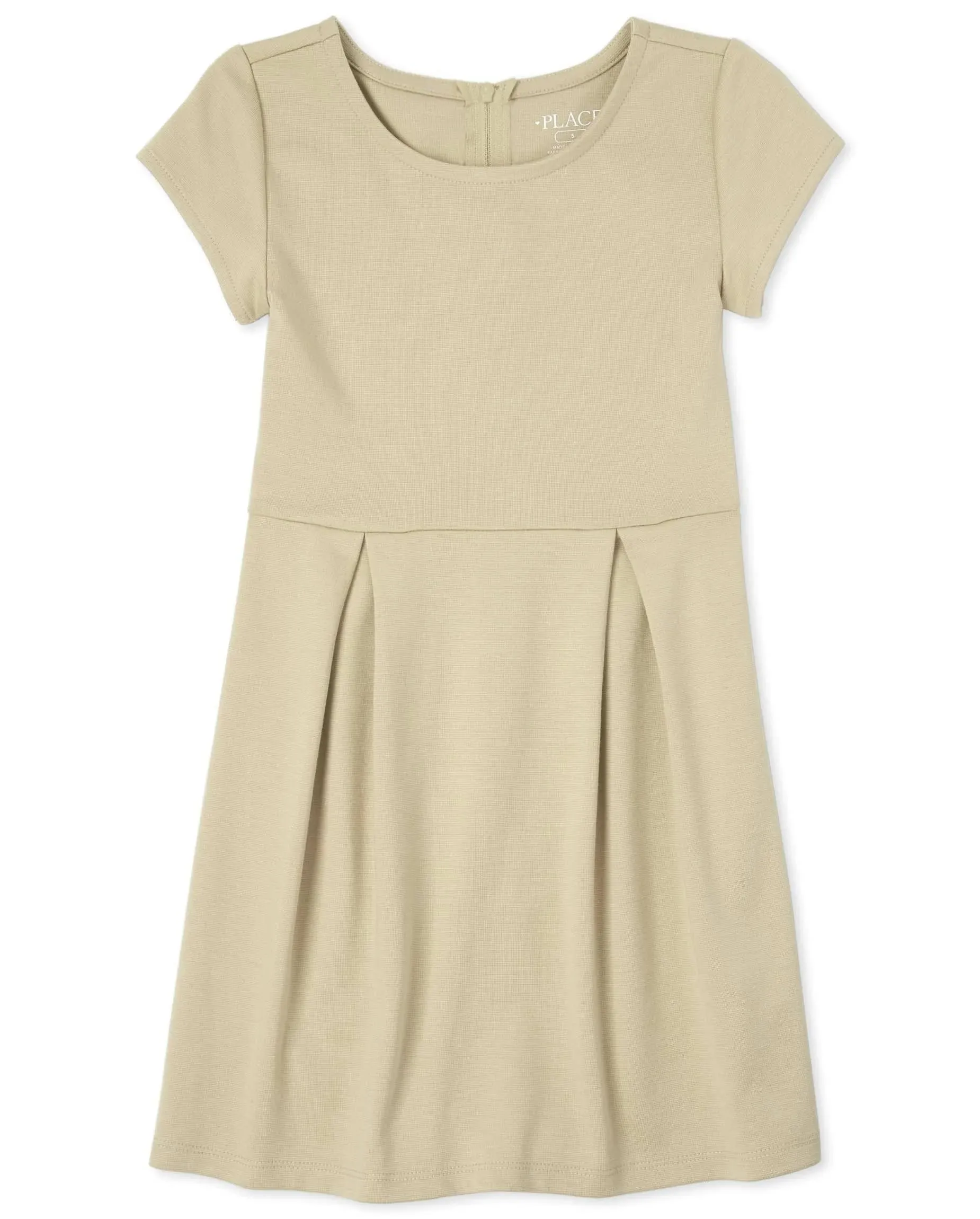 Girls Ponte Knit Everyday Dress - Sandy