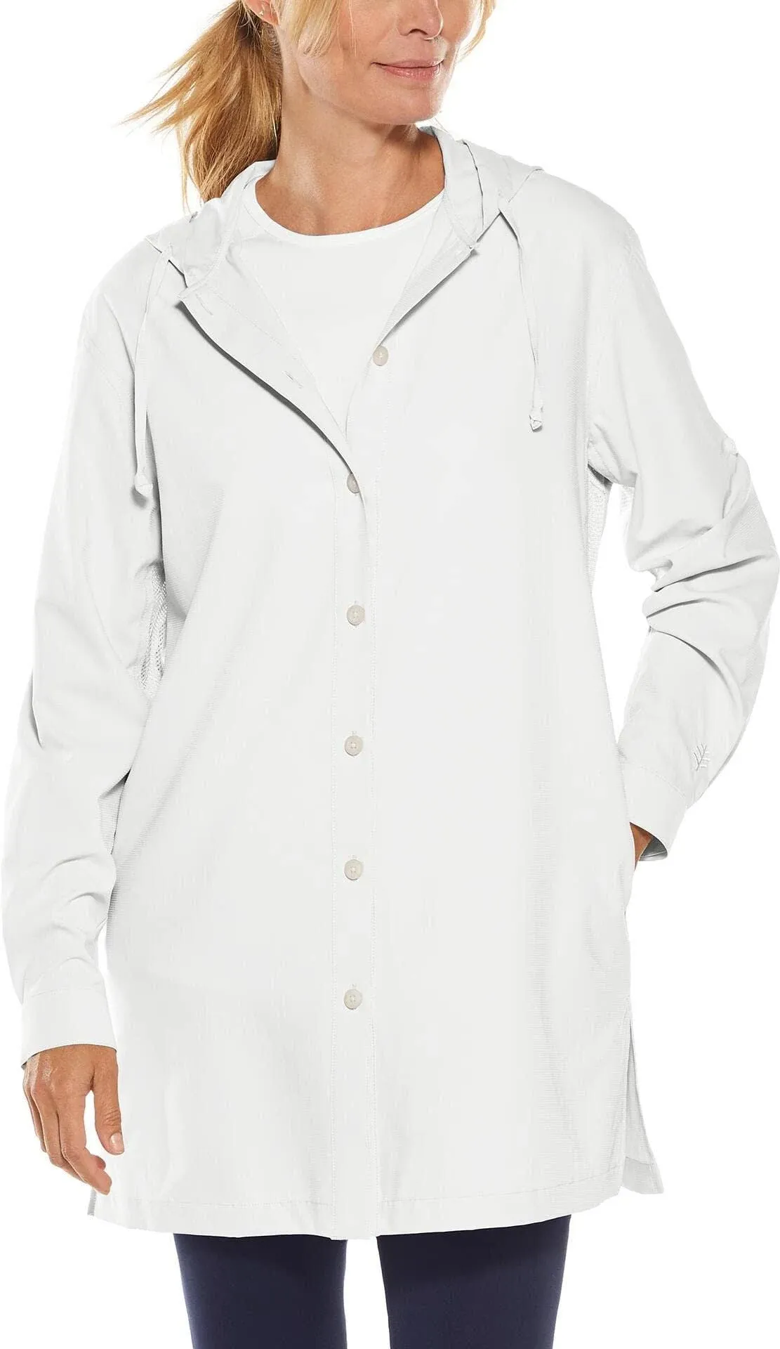 Coolibar Women's Iztapa Beach Shirt UPF 50+ White / L