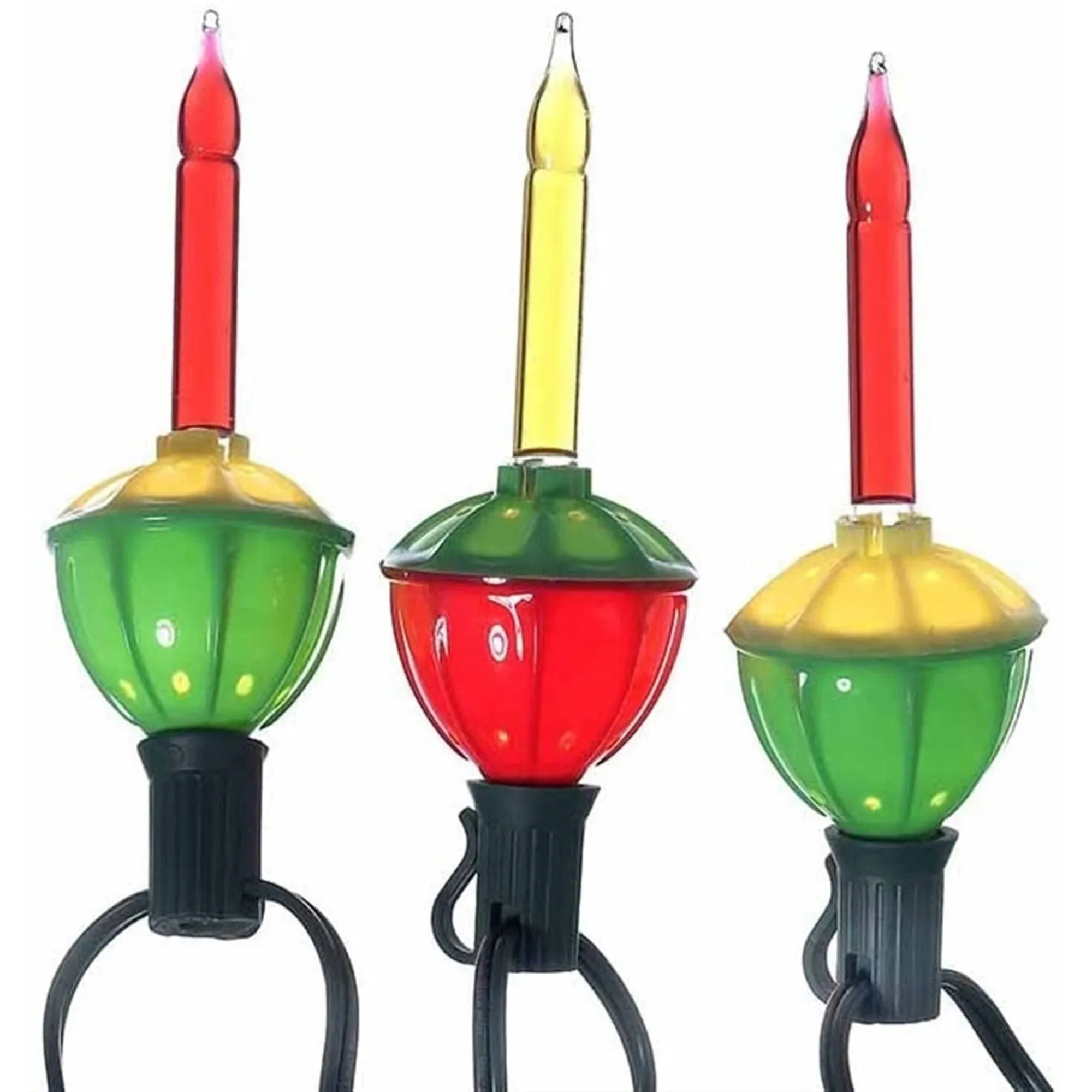 "Kurt Adler Indoor/Outdoor Novelty String 7-Light Set, Bubble Lights Multicolor, 15'"