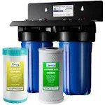 iSpring WGB21B-KS 2-Stage Whole House Water Filtration System with KDF