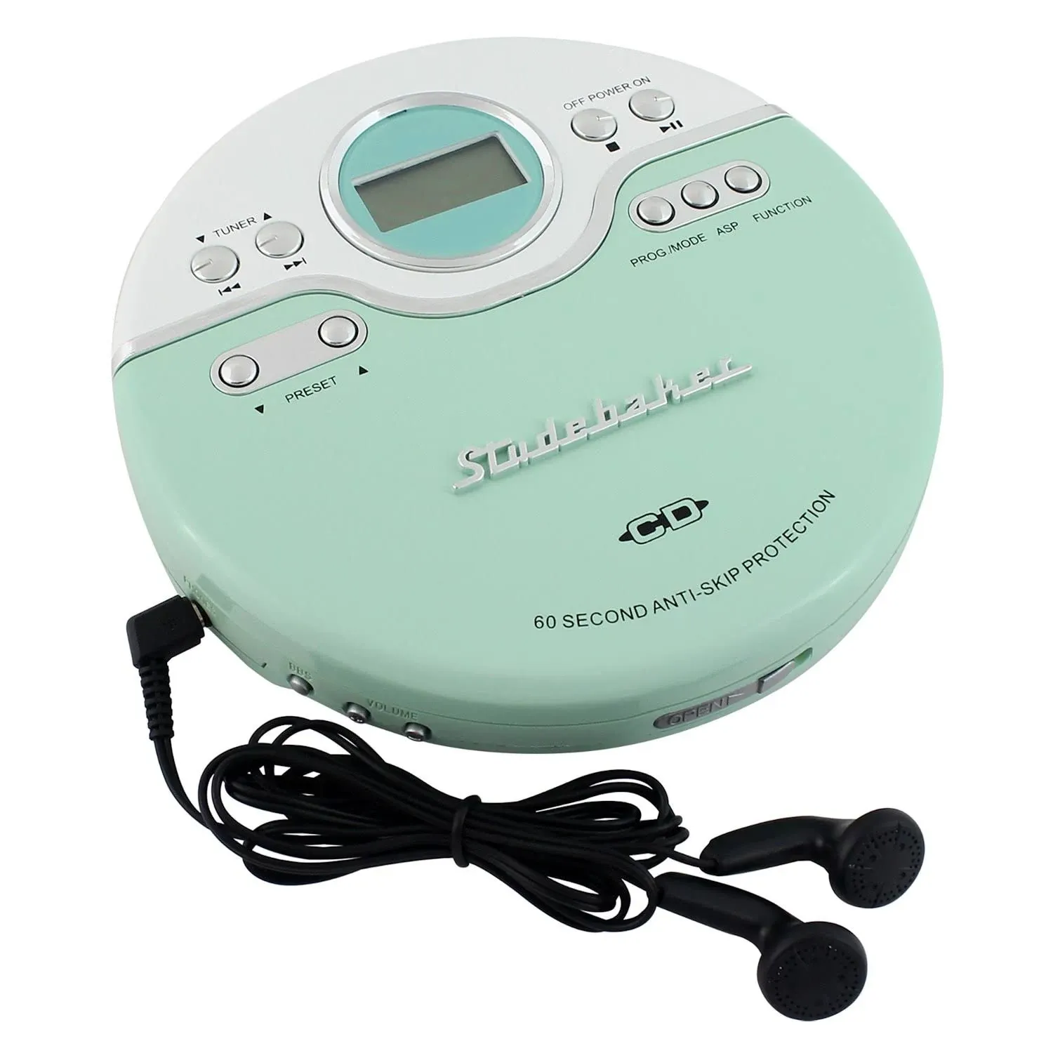 Studebaker Joggable Personal CD Player with FM PLL Radio