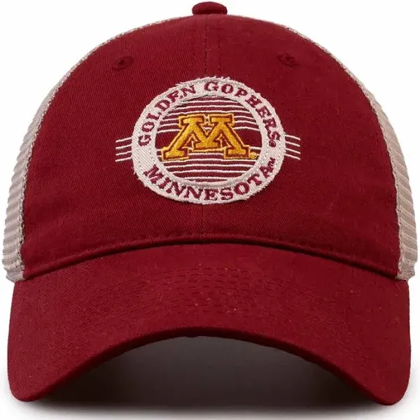 The Game NCAA Snapback - Patch Meshback - Classic Comfort - Adjustable Size - Let Everyone Know which Team You Support (Minnesota Golden Gophers - Red, Adult Adjustable)