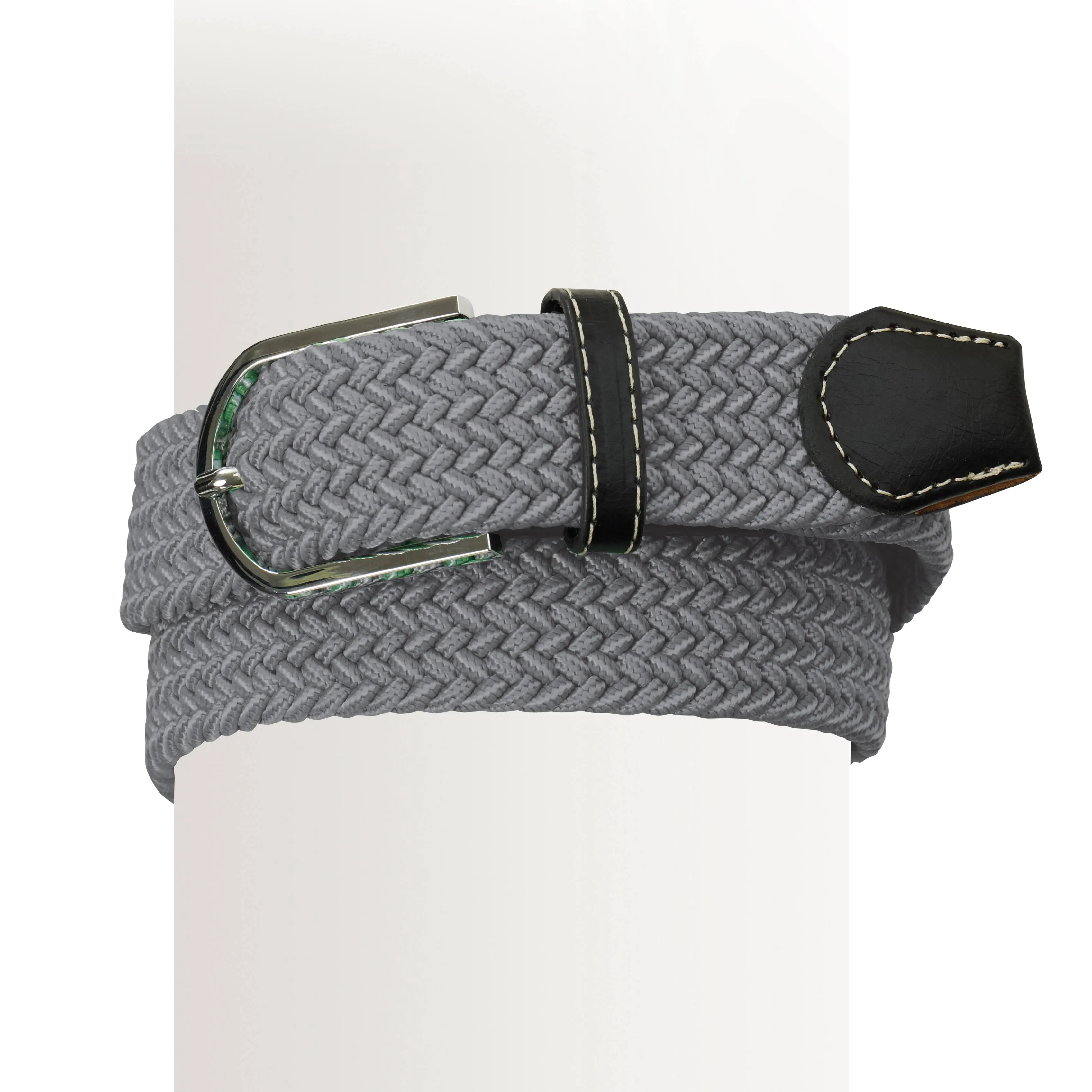 Ovation Braided Stretch Belt M Grey