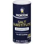 Morton Salt Substitute, 3.12-Ounce (Pack of 6)