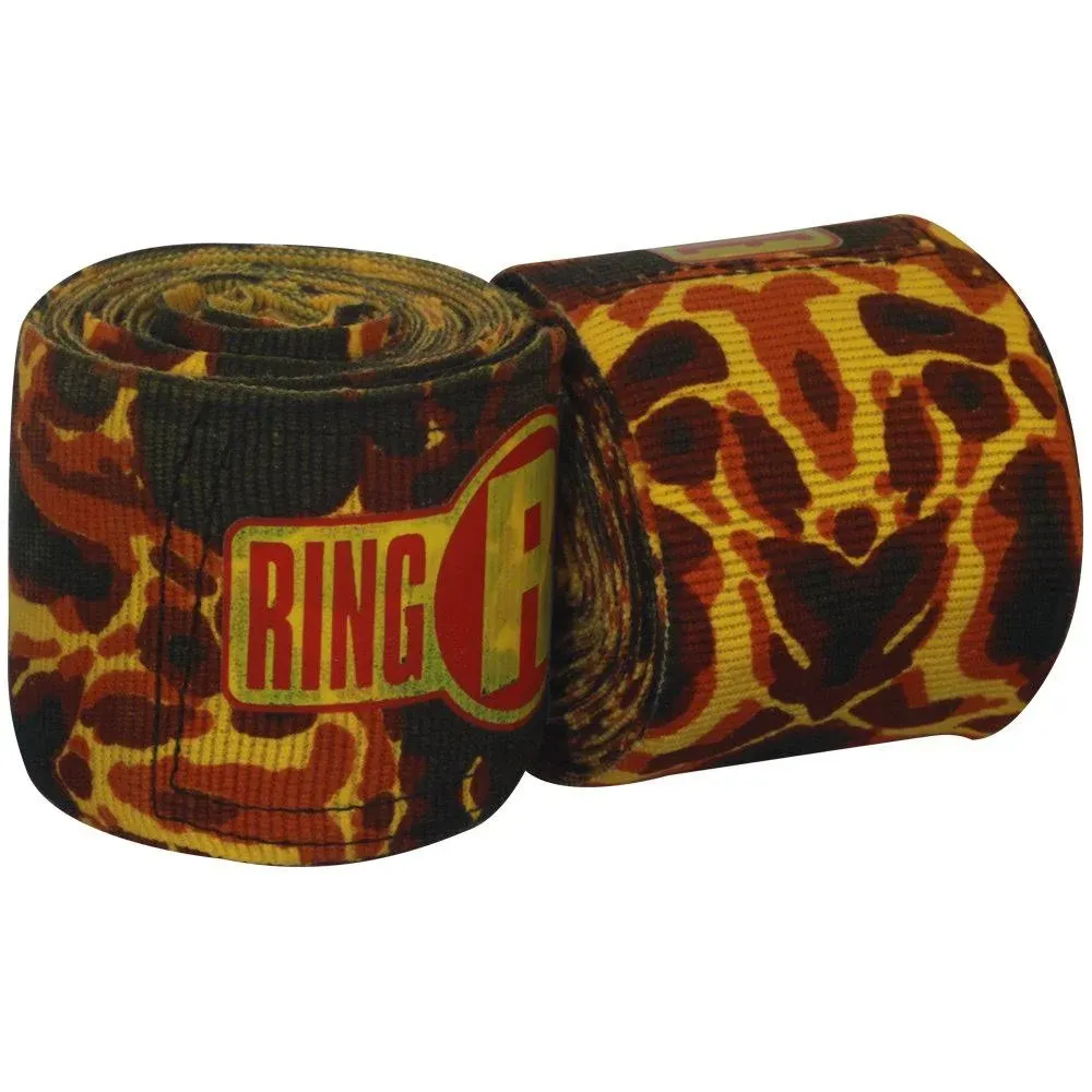 New Ringside Apex Kick Boxing MMA Handwraps Hand Wrap Wraps 180&#034; - Lava