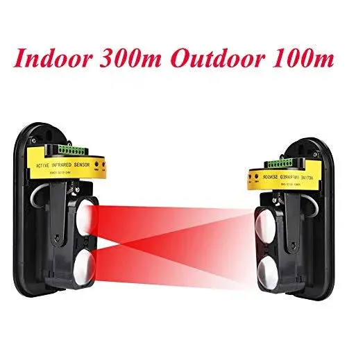 Dahszhi Dual Laser Detector Alarm Beam Sensor Indoor 300m Outdoor 60m Infrare...