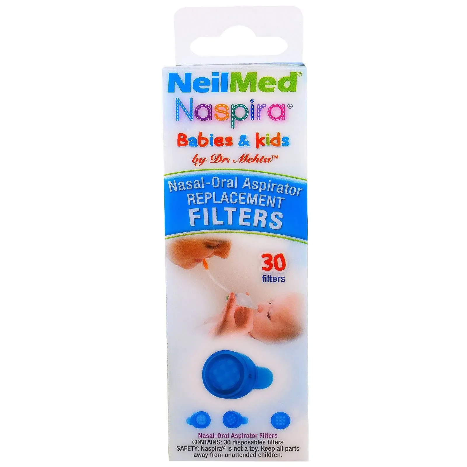 NeilMed Pharmaceuticals - Naspira Replacement Filters - 30 filters