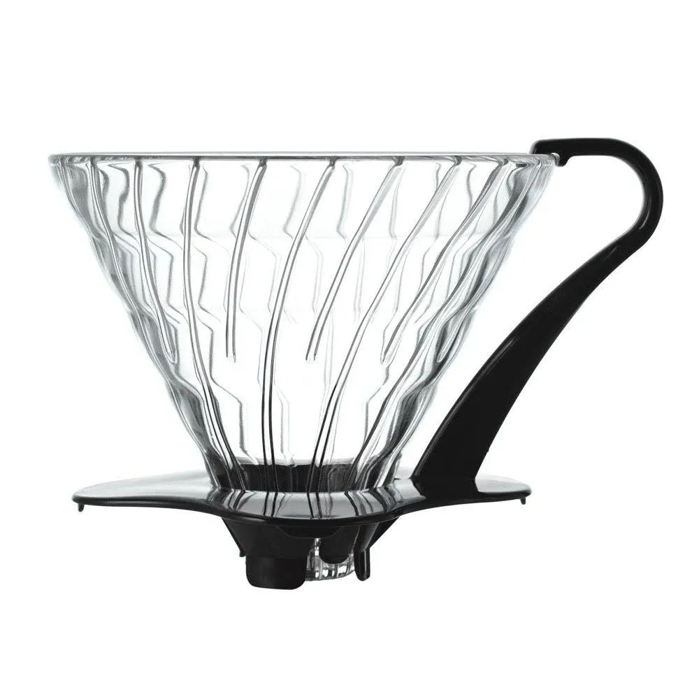 Hario V60 Glass Coffee Dripper, Size 03, Black