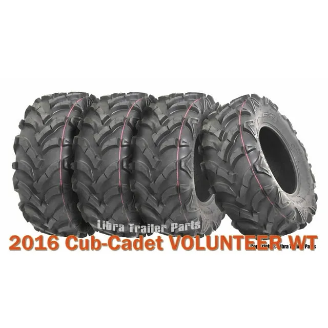 Set 4 WANDA ATV tires 25x10-12 & 25x11-12 fit 17-19 Bobcat 3400