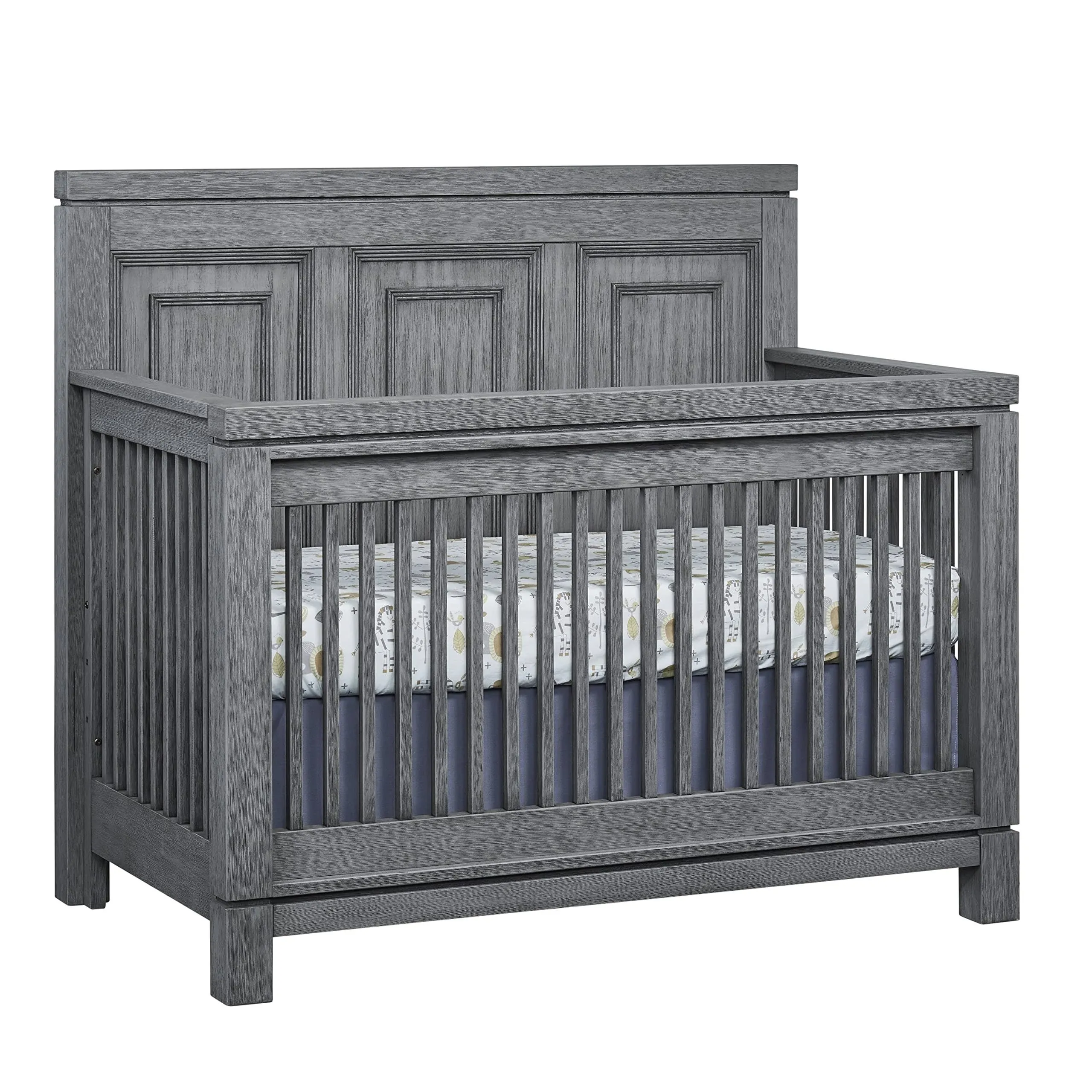 Soho Baby Manchester 4-in-1 Convertible Crib in Rustic Gray