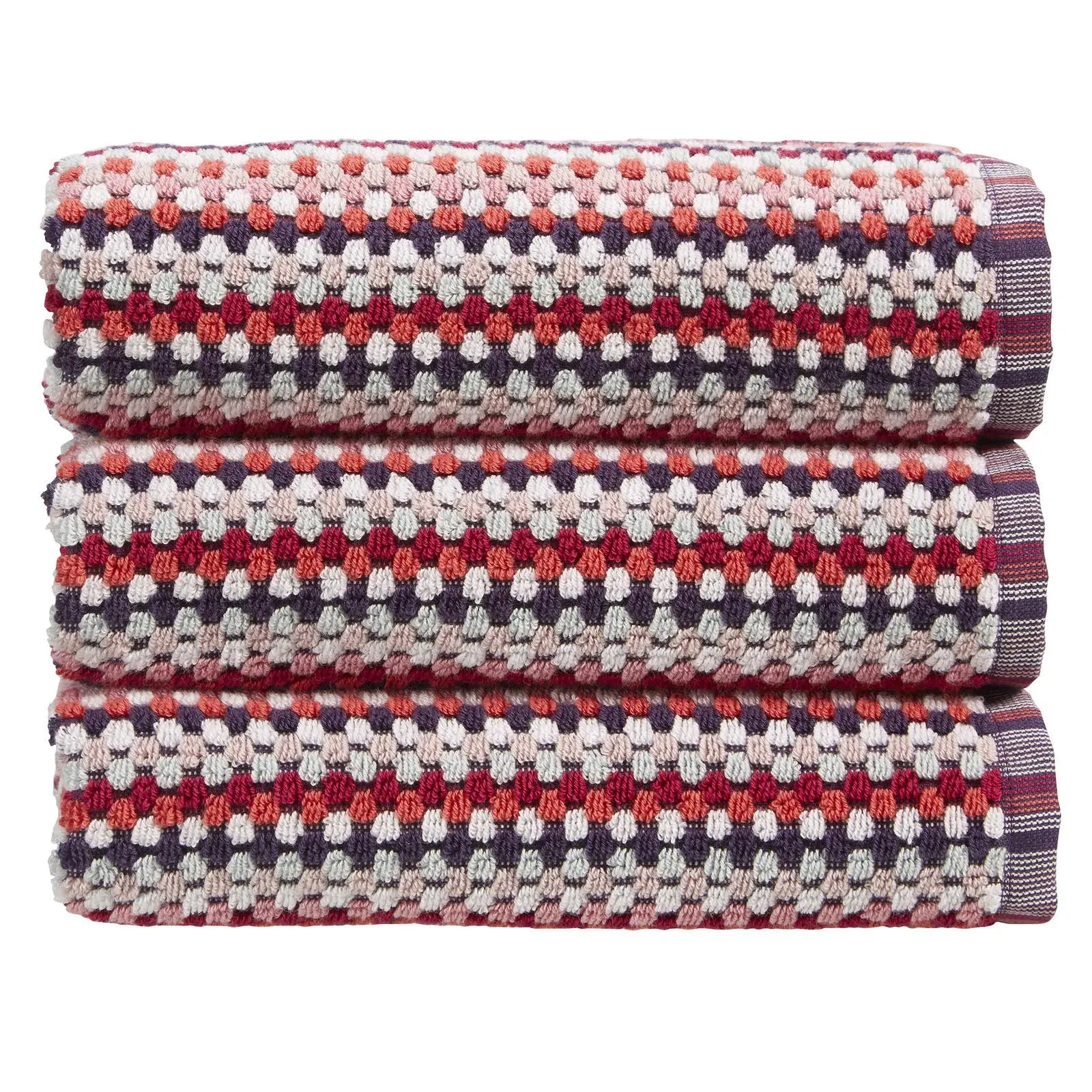 Christy Carnaby Stripe Bath Sheet Berry