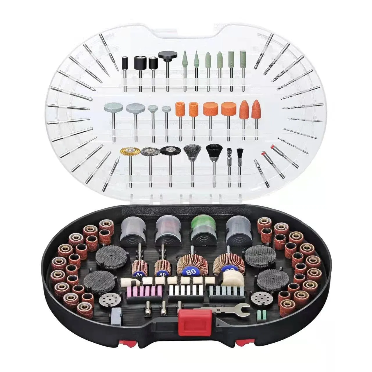 305-Piece Rotary Tool Accessories Kit, 1/8-inch Diameter Shanks, Universal Fi...