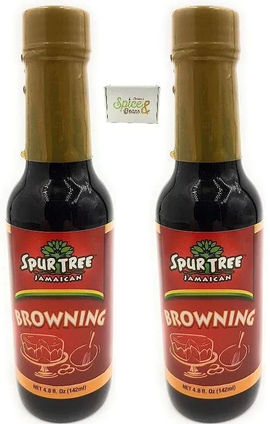 Spur Tree Browning Seasoning Sauce - (2) 4.8oz Bottles - Authentic Jamaican Flavoring