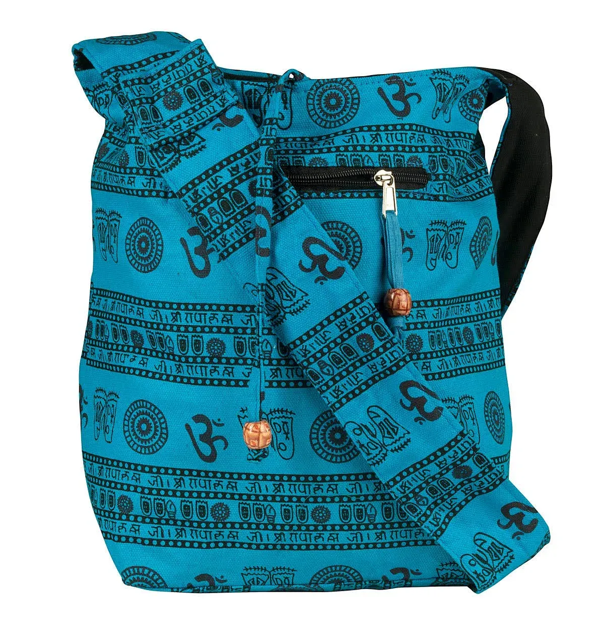 Blue Handmade Crossbody Large Hobo Shoulder Bag Hippie Boho Fashion Everyday Unique