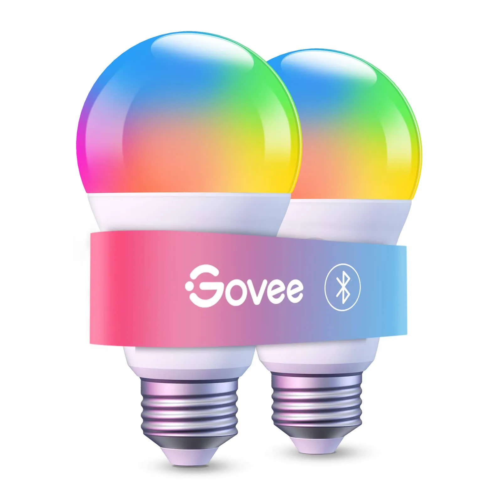 Govee Smart LED Bulbs, Bluetooth Light Bulbs, RGBWW Color Changing Light Bulbs with App Control, A19, E26, Music Sync and 8 Scene Mode for Living Room Bedroom Party, 1 Pack (Not Support WiFi/Alexa)