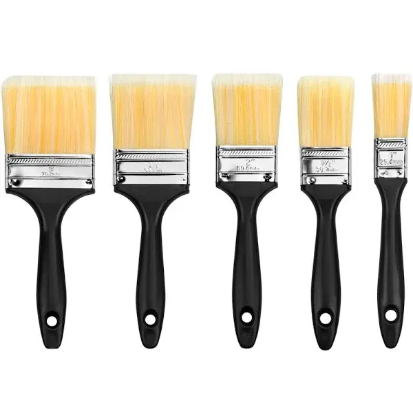 6 Pack Paint Brushes Set for Walls Furniture Painting Glue Oil Stain