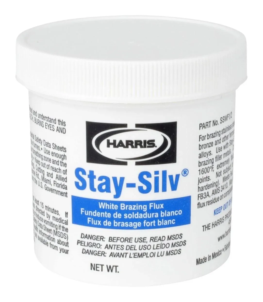 Harris Stay-Silv White Brazing Flux 6.5oz SSWF7