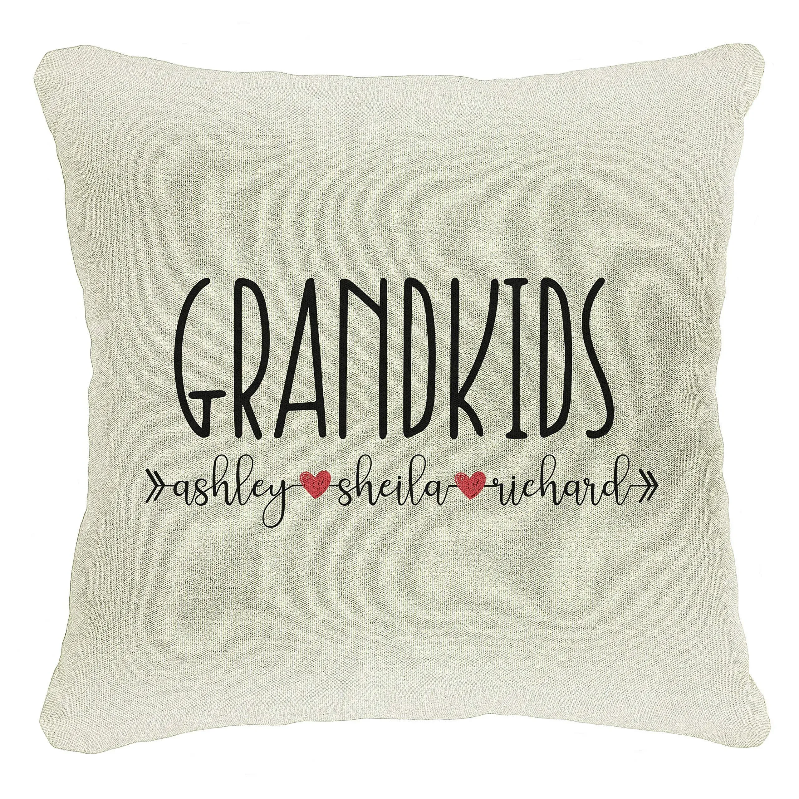 Personalized Moms Grandma Grandkids Best Mom Throw Pillow Case Mother's Day ...