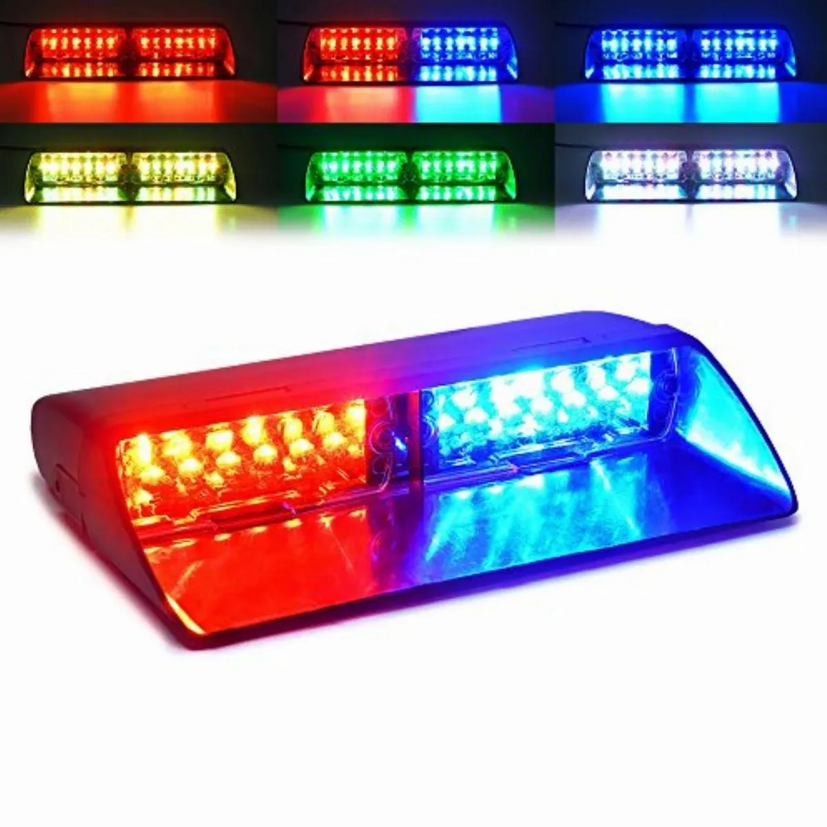 Xprite RGB High Intensity LED Law Enforcement Emergency Hazard Warning Strobe ...