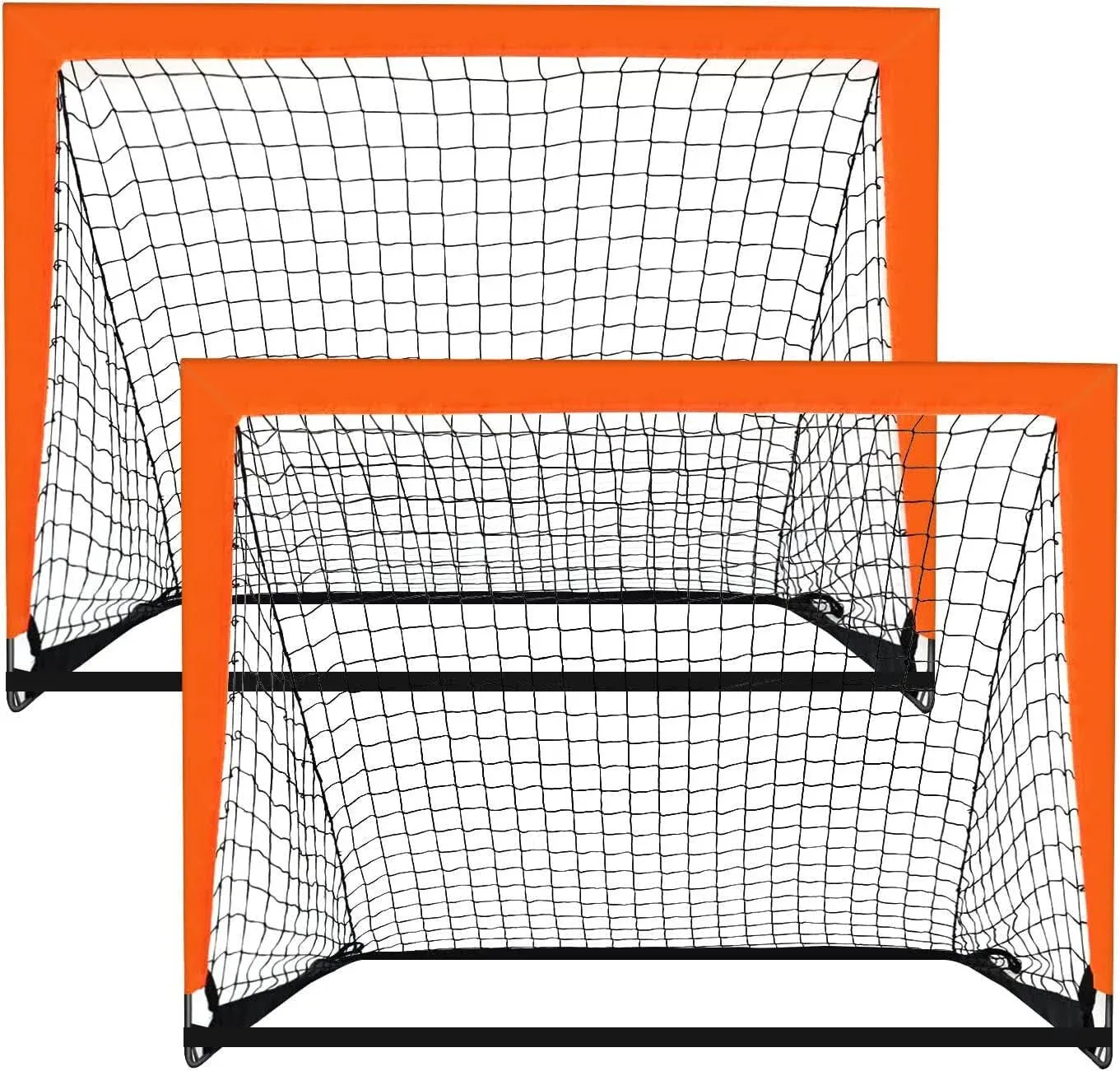 2 Pack 4’ X 3’ Size Portable Kid Soccer Goals for Backyard, Indoor and Outdoor P